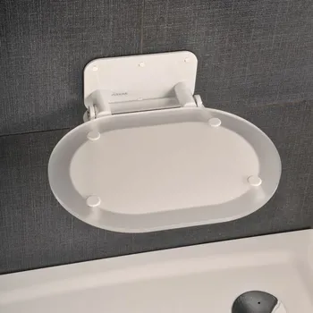 Koupelnové sedátko RAVAK Chrome Clear/White B8F0000028 bílé