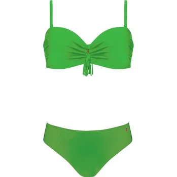 Dámská móda Dámské dvoudílné plavky Monaco 6 S730SN6-21c zelené - Self 40D