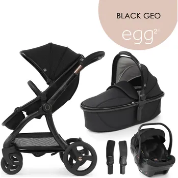 Kočárek BABYSTYLE set 4v1 Egg2 Black Geo