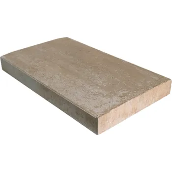 Příslušenství pro plot DITON Plotová stříška hladká průběžná 40 latte 400×500×50 mm