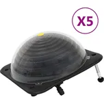 Petrashop Solární ohřívače bazénu 5 ks 75 x 75 x 36 cm HDPE hliník3079665
