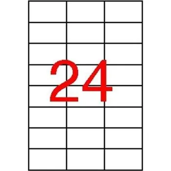 Samolepící etiketa Etiketa, bílá, 64,6 x 33,8 mm, voděodolná, polyester, 2400 ks/bal., APLI 12966