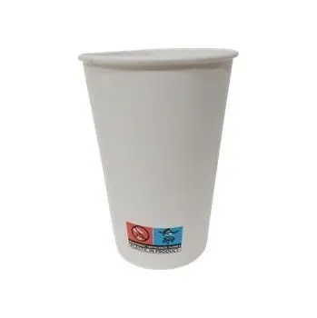 Jednorázové nádobí Kelímek, bílá, papír, 3 dl, 50 ks