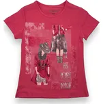 Kugo Dívčí trička s krátkým rukávem ZORA Barva: Fuchsiová, Velikost: 146