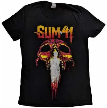 Pánské oblečení Merch Sum 41: Sum 41 Unisex T-shirt: Order In Decline Tour 2020 Candle Skull (back Print) (ex-tour) (small) S