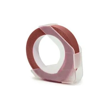 Pásek do tiskárny Gigaprint za páska DYMO S0898180 3D 9mm bílý tisk/kaštanový podklad - kompatibilní