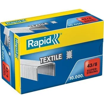 Spona do sešívačky Drátky "Superstrong", 43/8, pozinkované, na textil, RAPID