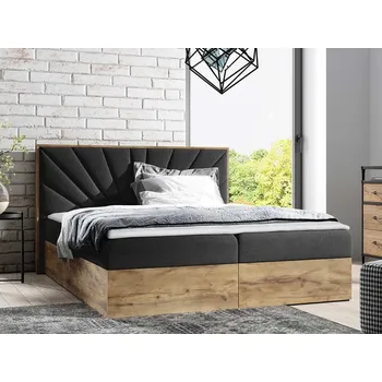 Kontinentální postel Madaris 7, Rozměr postele: 120x200, Barva:: dub lancelot + Twist 23 MIRJAN 5903211276118