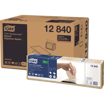 Ubrousky do zásobníku Tork Xpressnap, 1vrstvé, 330x213mm, přírodní, N4