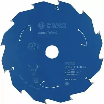 Pilový kotouč Pilový kotouč Expert for Wood pro akumulátorové pily 160×1,5/1×20 T12 BOSCH 2608644502