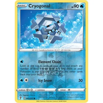 Sběratelská karetní hra Pokémon karta Cryogonal 043/203