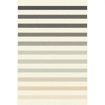 Koberec Kusový koberec vlněný Agnella Isfahan M Colori Alabaster Pruhy krémový Rozměr: 133x180 cm