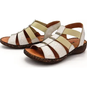 Dámské sandále Dámské kožené sandále 46C2374 ARTIKER béžové Barva: béžová, Velikost: 36