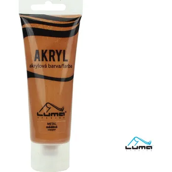 Vodová barva LUMA akrylová barva / METAL měděná 75ml