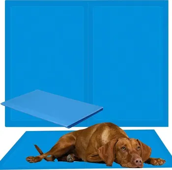 Pelíšek pro psa Springos Chill chladicí podložka pro psa 50 x 40 cm modrá