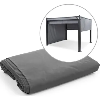 Blumfeldt Pantheon Cortina náhradní boční stěna 4 ks 200 g/m² 3 x 6 m šedá
