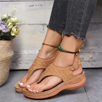 Dámské žabky Dámské letní sandále "ala" žabky Barva: Hnedá, Velikost EUR: 38