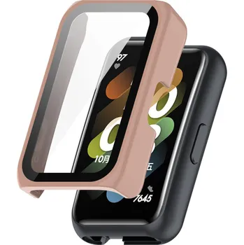 Příslušenství k chytrým hodinkám Ochranný kryt pro Huawei Band 6 a 7, Honor Band 6 a 7 a Huawei Watch Fit Mini - Růžový