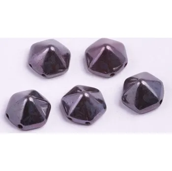 Korálek Dvoudírkový hexagon č42