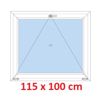 Okno Soft Plastové okno 115x100 cm, sklopné