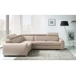 Rozkládací rohová sedačka MOLINO Element 17 levá, béžová, s úložným prostorem