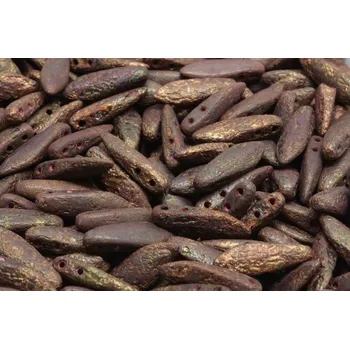 Dětské navlékací korálky Dvoudírkové jazýčky 5x16mm - č.23