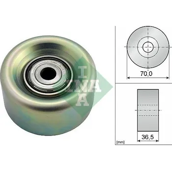 Vratná/vodicí kladka, klínový žebrový řemen Schaeffler INA 532 0780 10