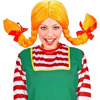 Karnevalová paruka Paruka - Pipi - pro dospělé