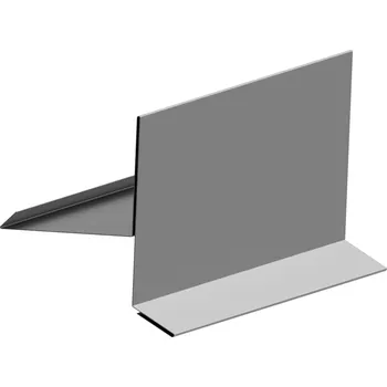 Plech Závětrná lišta - RŠ 330 - Vysoká (zjednodušený okápek) Barva: Přírodní pozinkovaný plech