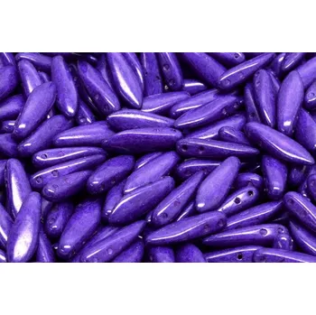 Dětské navlékací korálky Dvoudírkové jazýčky 5x16mm - č.57