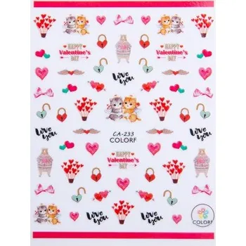 Nailee Samolepky barevné Valentýn Colorf CA-233
