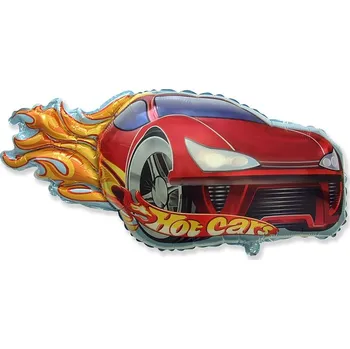 Fóliový balónek Hot Car (červený), 43x80cm (volný)