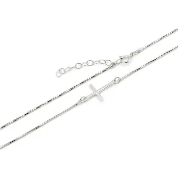 Řetízek Stříbrný řetízek s křížkem STNAH117F