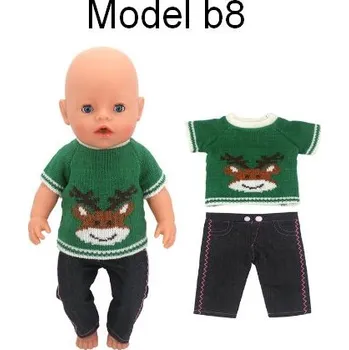 Oblečky Baby Born - dvoudílné vánoční sety Motiv: model b8