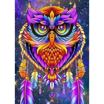 Diamantové malování Diamantové malování - Soví lapač snů č. 975
