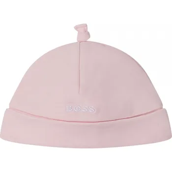Kojenecká čepice BOSS - Bavlněná čepička PINK PALE 42