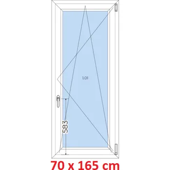 Okno Soft Plastové okno 70x165 cm, otevíravé a sklopné
