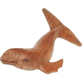 Soška Velryba keporkak dřevo 15 cm