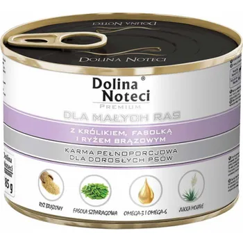 Krmivo pro psa DOLINA NOTECI Premium Adult Small Králík, fazole, rýže - Mokré krmivo pro psy - 185g