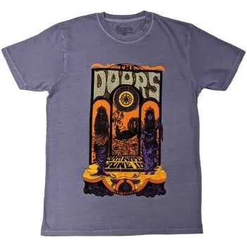 Zahraniční hudba Merch The Doors: The Doors Unisex Embellished T-shirt: Sacramento (silver Glitter Print) (small) S
