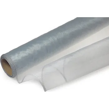 Party dekorace Organza 40cm x 8m ledová stříbrná