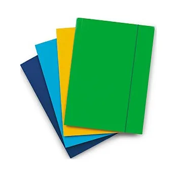 Spisové desky s gumičkou žluté, lakované - Balení po 10 ks