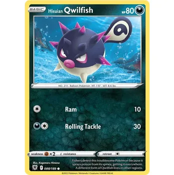Karetní hra Pokémon TCG Hisuian Qwilfish 088/189