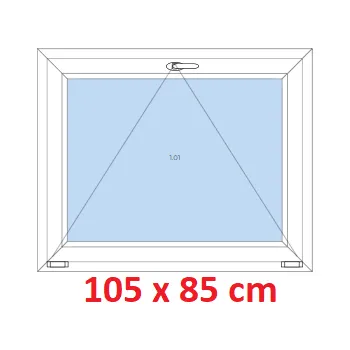 Okno Soft Plastové okno 105x85 cm, sklopné