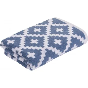 Ručník Ručníky GRAPHICS RAUTEN, modrá, Framsohn Výška cm: 100, Šířka cm: 50