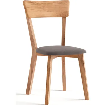 Jídelní židle Židle dubová Leon s grafitovým čalouněním M85