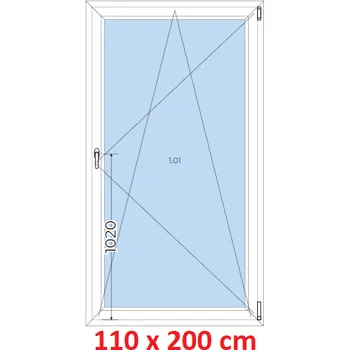 Okno Soft Plastové okno 110x200 cm, otevíravé a sklopné