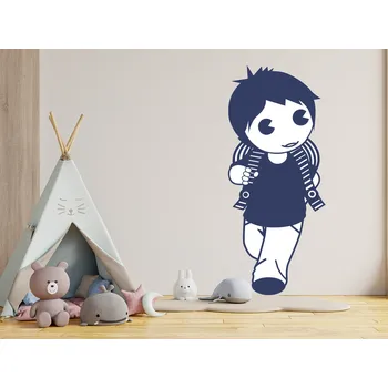 Samolepící dekorace Školák samolepka na zeď 31 x 75 cm