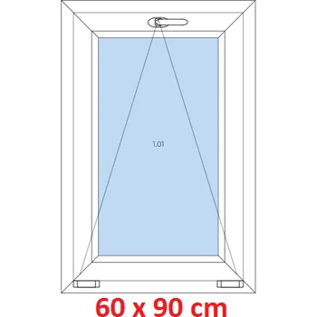 Okno Soft Plastové okno 60x90 cm, sklopné
