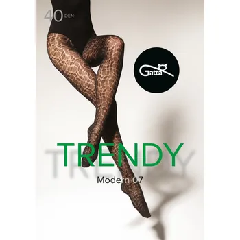 Dámské erotické punčochy Gatta Modern 07 Tights Nero Velikost 3-M